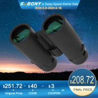 SVBONY SA205 10X42 ED Flat-field Binoculars,IP67 Waterproof BAK4,Bird Watching,Stargazing,Camping,Travel,Astronomy