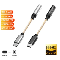USB-C to 3.5mm Headphone Amplifier CX31993 Audio Interface Cable 32b/384kHz DAC HiFi Audio Decoding Adapter Type C Converter