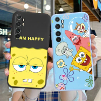Cartoon SpongeBobs Phone Case For Xiaom Mi Note 10 Lite Note10 Lite Back Cover Soft Silicone Cute Funda For Xiaomi Note 10Lite