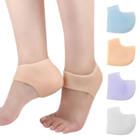 Silicone Feet Care Socks Heel Cover Moisturizing Gel Heel Thin Socks with Hole Cracked Foot Skin Care Protectors Foot Care Tool