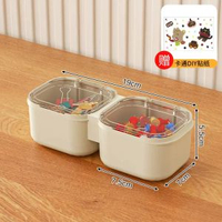 收納盒桌面小盒子化妝品零食收納整理筐卡通雜物防塵物品籃收納箱