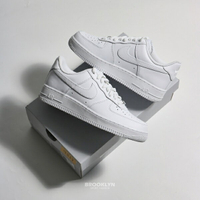 【滿千折百】NIKE 休閒鞋 AIR FORCE1 AF1 白F 全白 基本款 經典款 男 (布魯克林) CW2288-111