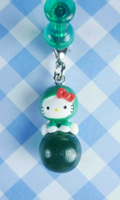 【震撼精品百貨】Hello Kitty 凱蒂貓 KITTY限定版吊飾拉扣-北海道綠球 震撼日式精品百貨