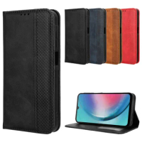 Suitable For Samsung Galaxy M55 5G magnetic protective case for Samsung M55 5G wallet type mobile phone full leather case