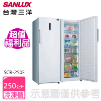 SANLUX 台灣三洋 250公升直立式冷凍櫃福利品(SCR-250F)