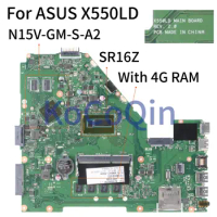 KoCoQin Laptop motherboard For ASUS X550LD X550L Y581L X552L R510L I7-4500U Mainboard REV.2.0 SR16Z N15V-GM-S-A2 With 4G RAM