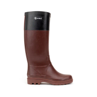 【AIGLE】女 造型休閒膠靴AG-F8492A023 酒紅(女膠靴 休閒膠靴 長筒膠靴 雨靴)