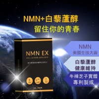 【永騰生技】NMN EX 2入  共60顆(煙☆胺單核酸  牛樟芝 白藜蘆醇 葡萄皮萃取)