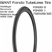 Giant GAVIA FONDO 0 1 Tubeless Tyre Tire Gravel Compatible Hookless Rims Road Bike Bicycle 700X28C 32C