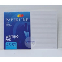 Note Book / Writing Pad / Block Note Garis PAPERLINE A5 / Kwarto Isi 50 Lembar Sheet