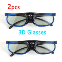 Hot 2PCS Universal 3D Glasses For Xgimi Z3/Z4/Z6/H2 Nuts G1/P2 Active Shutter 96-144HZ Rechargeable BenQ Acer DLP LINK Projector