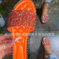 Summer INS New Snake Girl Avatar Metal Buckle Fashion Women's Slippers European and American Hot-Sel