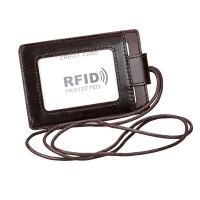 玩皮工坊-真皮頭層牛皮RFID防盜刷掛脖證件包證件套識別證套卡包卡夾卡套CB25