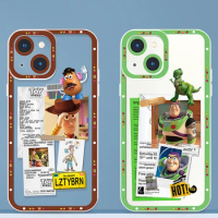 Disney Cartoon Toy Story iPhone Case For Apple 14 13 12 11 Mini XS XR X Pro MAX 8 7 6 Plus SE Angel Eyes Transparent Cover