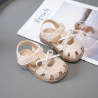 Summer new model toddler sandals for girls aged 0-3 years, featuring butterfly and rabbit designs, b