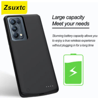 6800Mah Battery Charger Case For OPPO Reno 7 6 2Z 3 4 5 Pro ACE Power Bank For OPPO Reno Battery Case Phone Cover Cases