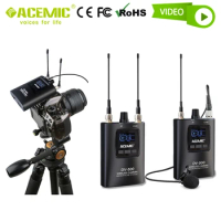 DSLR Camera Microphone Wireless Video Camcorder DV Lapel Lavalier Shotgun for Sony Canon Youtube Vlog Interview Recording ACEMIC