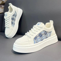 Giày Sneaker Nam Vải Thổ Cẩm Kết Hợp Da Cao Cấp - Hàng Mới K888