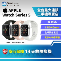 【享4%點數】【創宇通訊│福利品】Apple Watch Series 5 GPS+4G 40mm/44mm 32GB LTE 運動型錶帶【限定樂天APP下單】