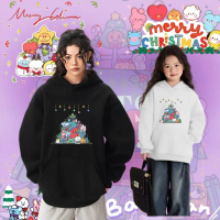 HOODIE BTS BARU BTS Xmas 2025, JIN SUGA J-H JM JK TY RM Bangtan Boys Cotton Printed hoodie, kain bag