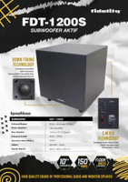 Subwoofer Aktif Fidelity FDT 1200 S dengan Speaker Ukuran 10 Inch