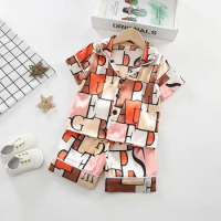 Summer Pyjamas Girl's Satin Pajamas Silk Pajama Shorts Sets Kids New Design Homefit Textile Girl Sleepwear Set Clothes for Teens