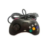 High quality Transparent Black Wired Game controller for SEGA Saturn SS console