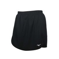MIZUNO 女羽球短裙-台灣製 褲裙 吸濕排汗 抗UV 羽毛球 美津濃 72TB1C0109 黑白
