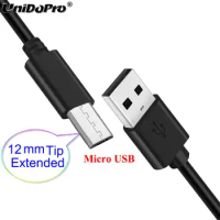 12mm Micro USB Cable Long Plug Charging Cord for Ulefone Armor X7 Pro X6 X5 X3 X2 X Note 8P 7 7P , P6000 Plus S1 S9 S10 Pro S11