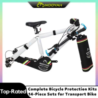 NOOYAH Bicycle Protection Kits Bike Frame Protective Set MTB Road Bike Accessories Transport Tool Bike Fork Chain Crankset Cover