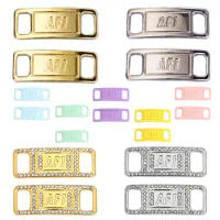 New Combination AF1 Diamond Shoe Charms Sneaker Laces Buckle Quality Metal Shoelaces Decorations Air Force 1 Shoes Accessories