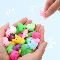 20PCS Super Mini Mochi Squishy Toys Kawaii Cute Cool Squishies Animals Bulk Fidget Toys Party Favors for Kids Boys Girls Gifts