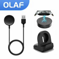 Magnetic Charger Cable For Samsung Galaxy Watch 4 Classic 3 Active 2 Smart Watch Fast Charging Cable With Dock Holder Stand Base