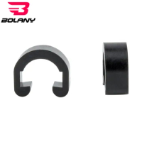 Bolany 100pc/set Bicycle Plastic C type Buckle Snap Disc Brake Cable Sets Line Deduction Transmission for MTB Bike Disc Brake