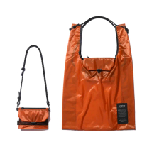 【bitplay】Foldable 2-Way Bag 超輕量翻轉口袋包-柳橙橘(購物袋 媽媽包 環保 手機包 多功能 側背包)