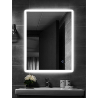 H&amp;R安室家 波爾多 智能LED發光觸控方型燈鏡 ZA0195(掛鏡/浴鏡/化妝鏡/鏡子)