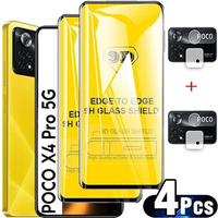 For Poco X6 X5 F5 Pro 5G Glass for Xiaomi Poco X4 Pro Tempered Glass Poco M4 Pro Protective Glass on PocoX4 Pro Poko X3 Pro Film Pocco X4 Pro M 4 Little X4 Pro Screen Protector Poco m5 m5s Glass 2023