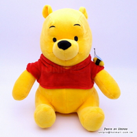 【UNIPRO】迪士尼 小熊維尼 Winnie the Pooh 坐姿 蜜蜂 維尼 絨毛玩偶 娃娃 26公分