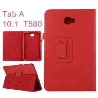 For Samsung Galaxy Tab A 10.1 2016 T580N T585 PU Leather Stand Case Tab A6 10.1" SM-T580 T580N Protector Bag Cover SamsungTabA6