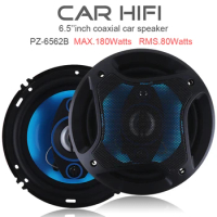 2pcs 6.5 Inch Car Speakers 180W 3 Way Subwoofer Car Audio Horn Music Stereo Sound Full Frequency Auto Automobile Speaker for Car