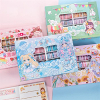 100 Rolls Washi Tape Set Assorted Stickers Diary Scrapbooking Sticker Kawaii Japanese Stationery Cinta Washi Cute Adhesive Tape