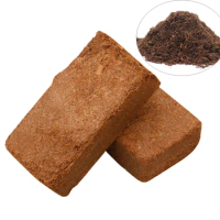 550g Coconut Fiber Potting Mix Compressed Coco Coir Brick Coco Peat Block Planting Coco Nutrient Soil Substrate
