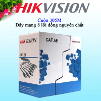 Thùng / Cuộn 305M Dây Cáp Mạng HIKVISION, Dây Mạng 8 Lõi Đồng, Cáp Mạng Cat6 Dùng Cho Camera Poe
