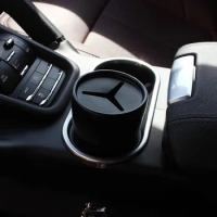1pc Multifunctional Car With Lid Mini Trash Can Desktop Storage Ashtray Storage Box Car Cup Holder Trash Can