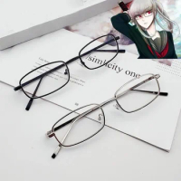 Cosplay Props Anime Danganronpa Peko Pekoyama Cosplay Glasses Rectangle Sunglasses Retro Metal Frame Female Glasses Anime