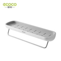 免打孔壁掛置物架 ECOCO三角置物架 北歐風格浴室雙層收納角架平行進口