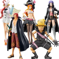 One Piece Film Red DXF Uta 14-17cmAnime Figure Luffy Nami Robin Shanks Manga Statue PVC Collectible Model Action Figurine Toys