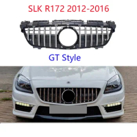 SLK Class GT Front Grille for mercedes R172 2012-2016 SLK200 SLK250 SLK350 ABS sport front bumper grill car styling