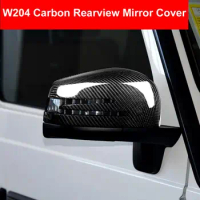 LHD RHD Car Styling Carbon Fiber Rear Mirror Rearview Cover Trim Sticker Exterio For BENZ W204 C-Class C180 C200 C220 C230 07-13