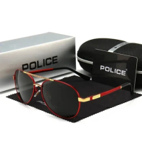 New police fashionable polarized sunglasses outdoor large frame UV resistant sunglasses cycling glasses